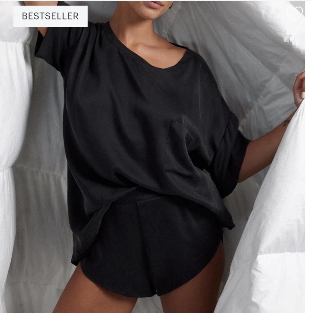 lunya Washable Silk Tee Set